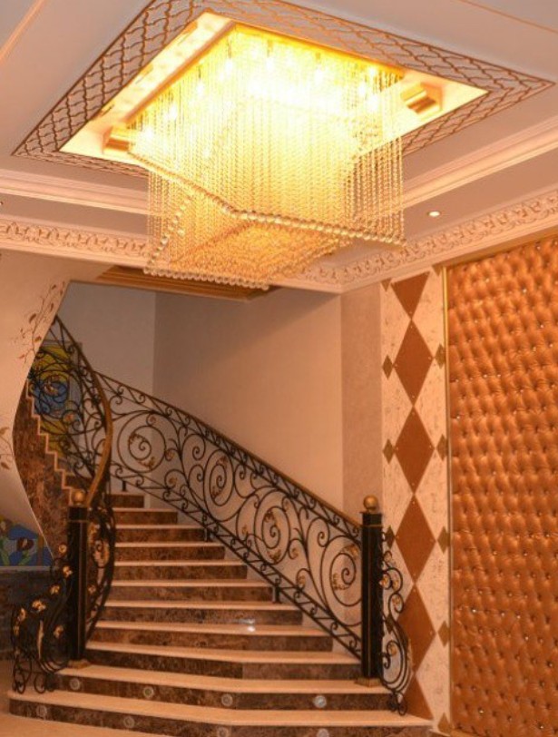 Rose Gold Petal Chandelier